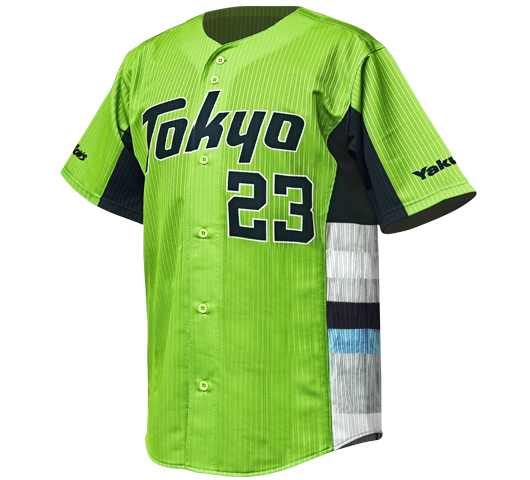 「2021 TOKYO燕パワーユニホーム」は両脇にカバーラインが施された