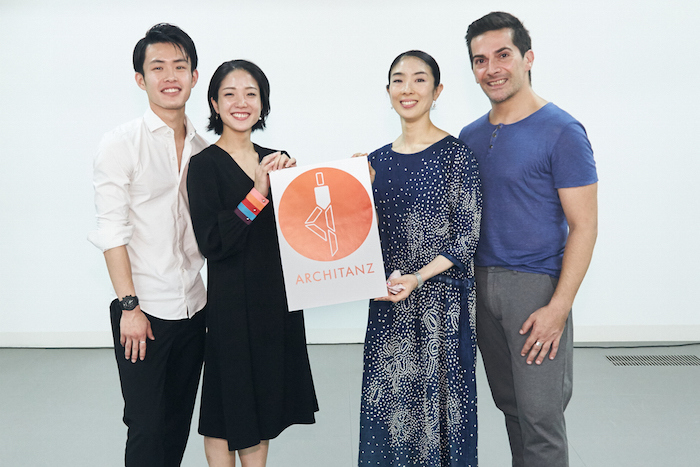 左より 西島勇人、菅井円加、酒井はな、ジョヴァンニ・ディ・パルマ