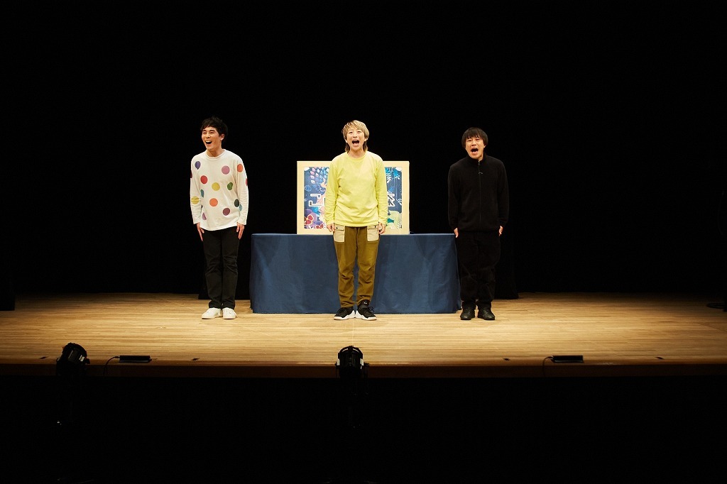 「紙おしばい『ことだまの森』」ゲネプロより 撮影：鷺坂悠馬