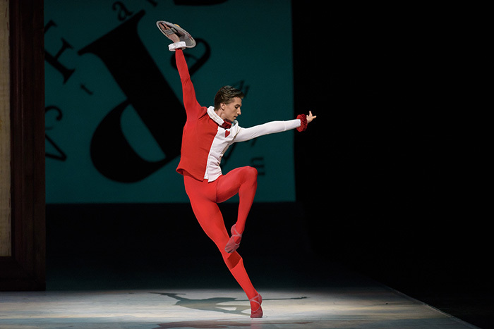 Alice's Adventures in Wonderland. Vadim Muntagirov as The Knave of Hearts. ©ROH, 2014. Photographed by Bill Cooper