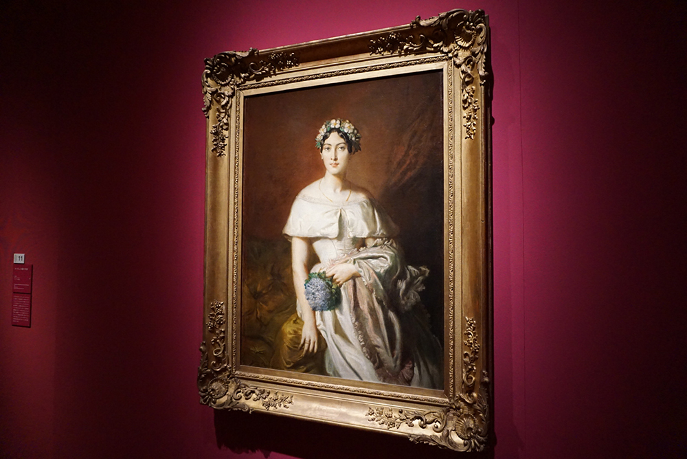 テオドール・シャセリオー ＜カバリュス嬢の肖像＞ 1848年 カンペール美術館