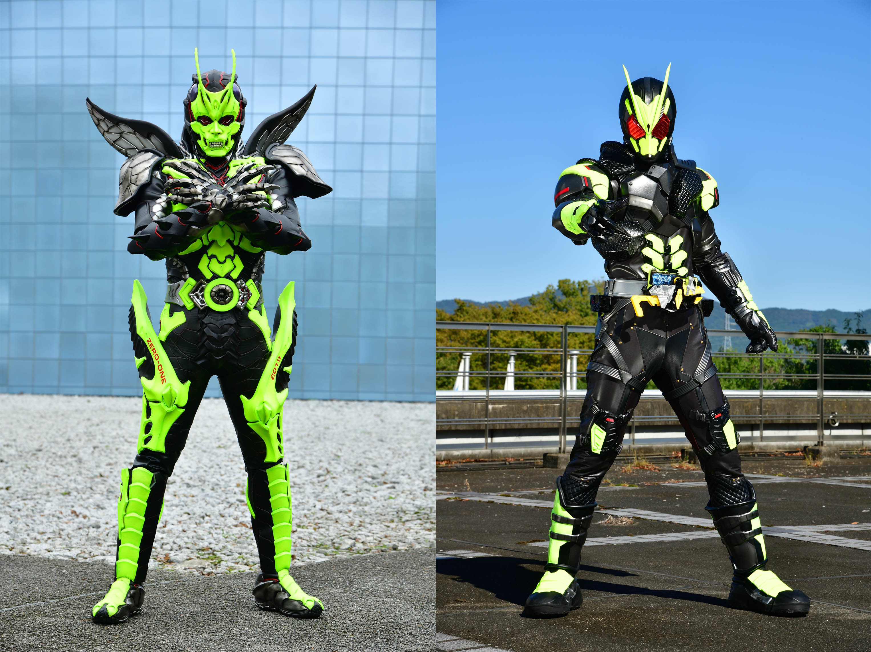 仮面ライダーゼロワン』アナザーゼロワン＆仮面ライダー001の姿