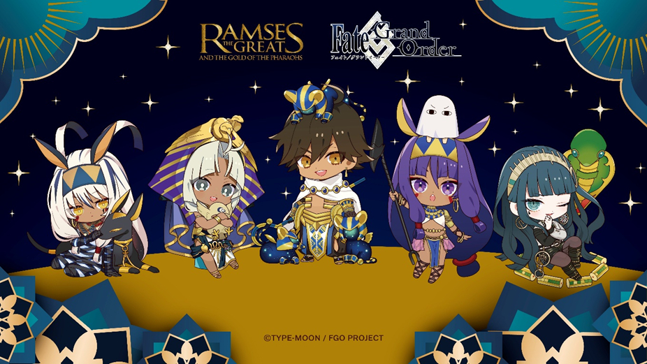 『ACN ラムセス大王展 ファラオたちの黄金』×『Fate/Grand Order』描き下ろしイラスト （C）TYPE-MOON / FGO PROJECT