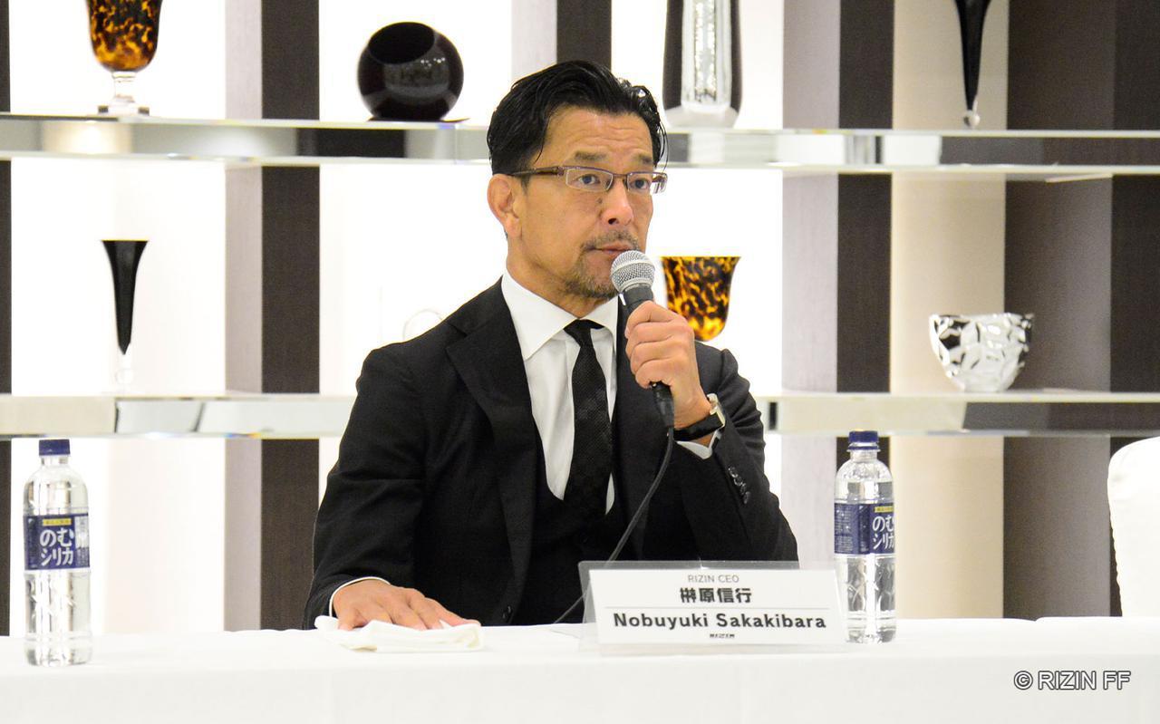 「スタジオマッチはRIZINの今年の目標の一つ」と榊原CEO