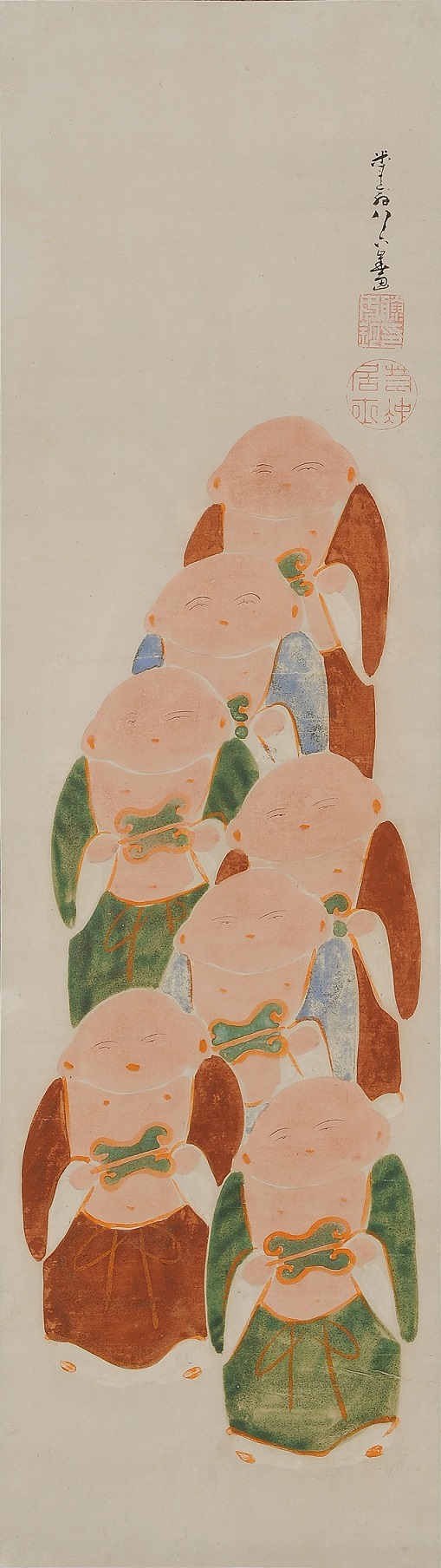 伊藤若冲《伏見人形図》　江戸時代　 山種美術館