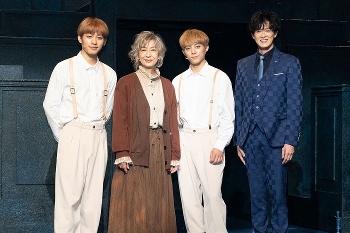 左から)小林亮太、高橋惠子、永田崇人、新納慎也 　撮影：cミュージカル「HOPE」製作委員会／岩田えり