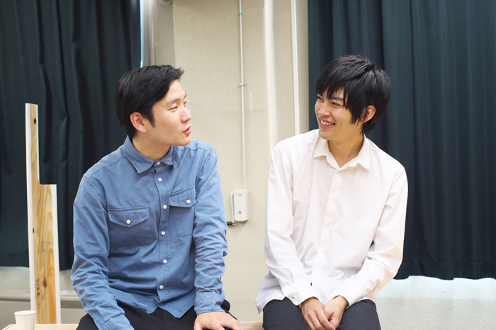 右から福本雄樹、山岸門人 撮影：曳野若菜
