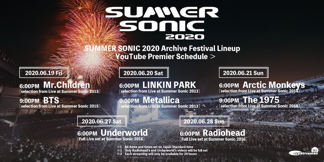 SUMMER SONIC 2020 Archive Festival