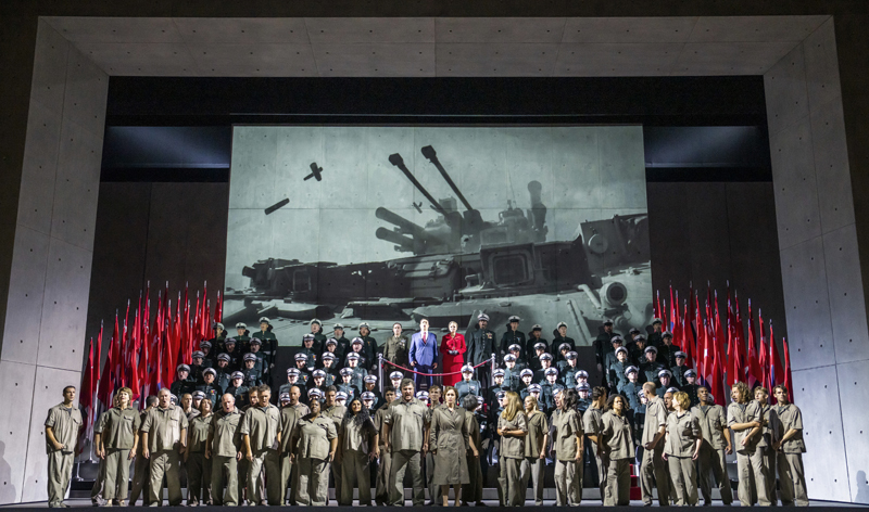 Production photo of Aida, The Royal Opera