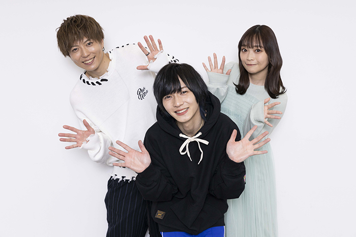 （左から）松井勇歩、宮崎 湧、小山百代