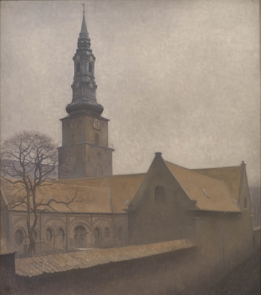ヴィルヘルム・ハマスホイ　《聖ペテロ聖堂》　1906年　デンマーク国立美術館蔵　SMK, The National Gallery of Denmark　SMK Photo/Jakob Skou-Hansen