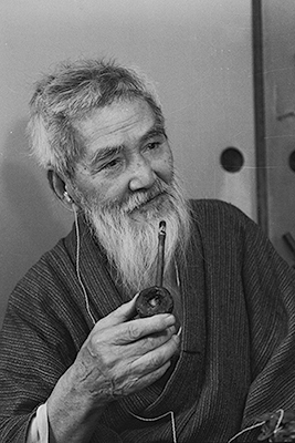 熊谷守一 1971年 (91歳) 撮影：日本経済新聞社