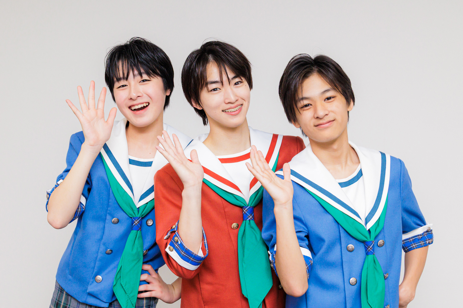 左から山本歩夢、大熊蒼空、日陽龍之介