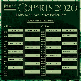 cinema staff主催『OOPARTS 2020』メインステージのタイム