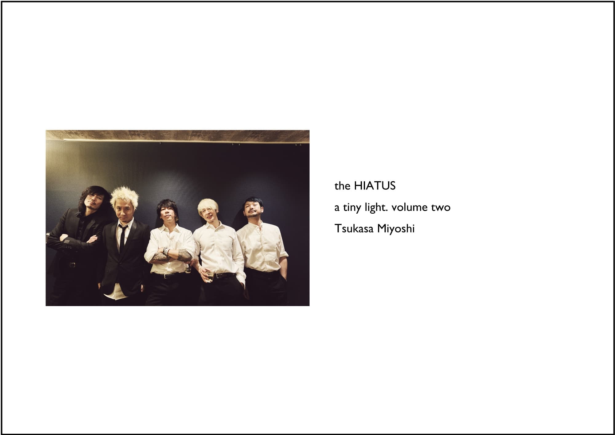 the HIATUS、ジャズクラブ公演『Jive Turkey vol.7』を1月に開催 写真