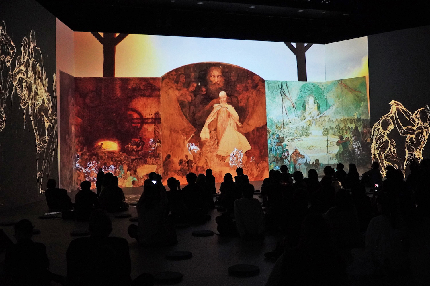 未完の大作《三つの時代》 (C) 2024 Mucha Trust-Grand Palais Immersif -Bunkamura