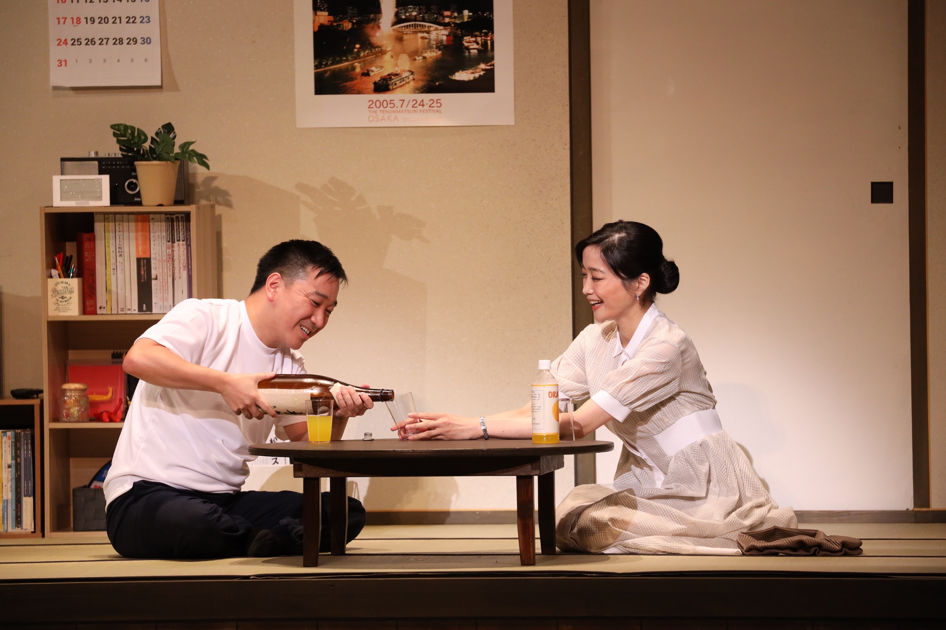 左より月亭八光、佐藤江梨子