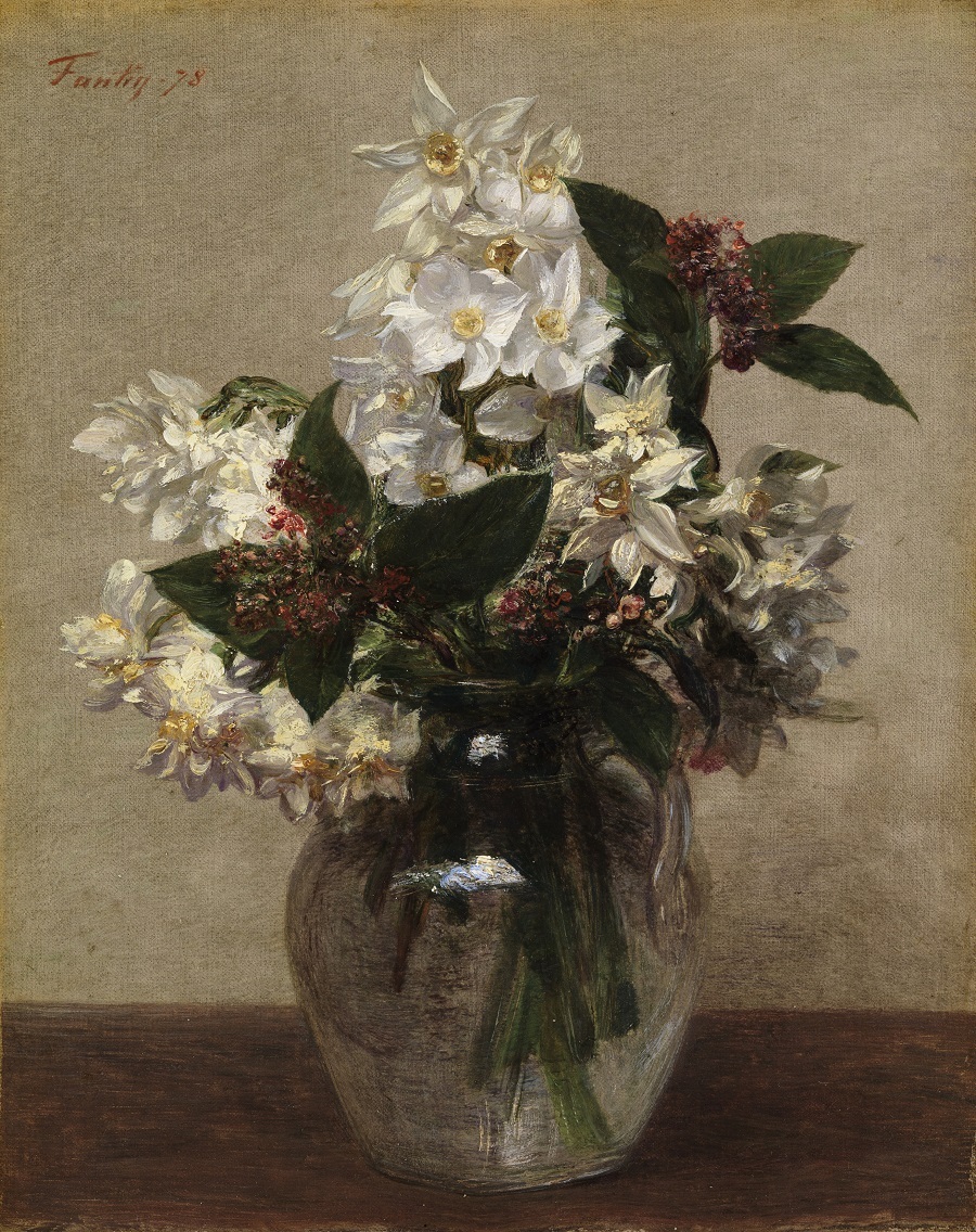 アンリ・ファンタン＝ラトゥール《春の花》 1878年、油彩・カンヴァス (C) CSG CIC Glasgow Museums Collection