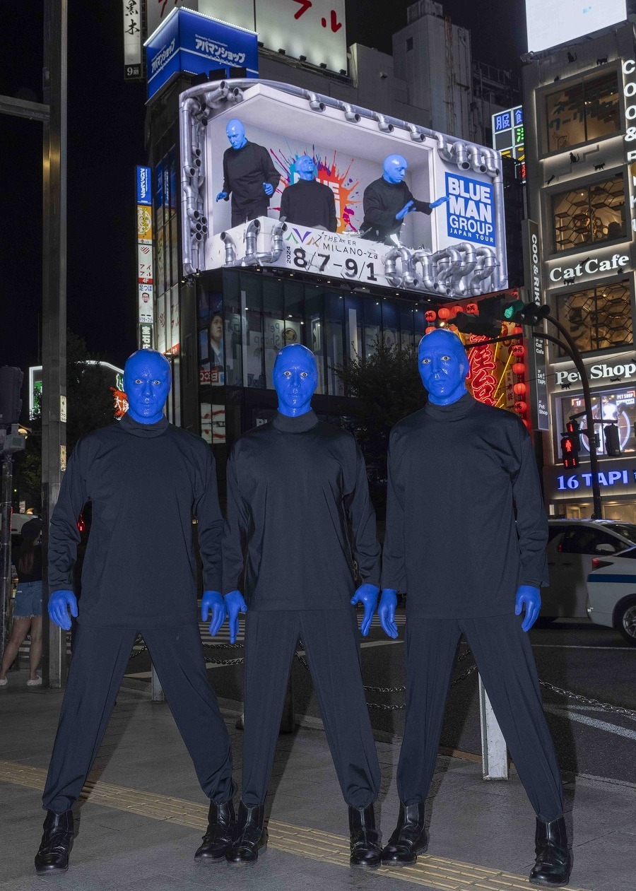 新宿に出没したブルーマン