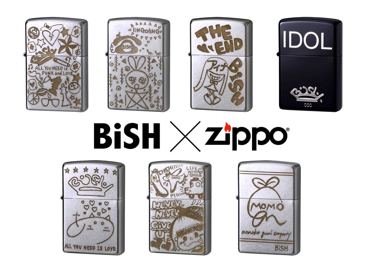 Bish Zippo メンバーデザイン Idol マークのライターを販売決定 Spice エンタメ特化型情報メディア スパイス