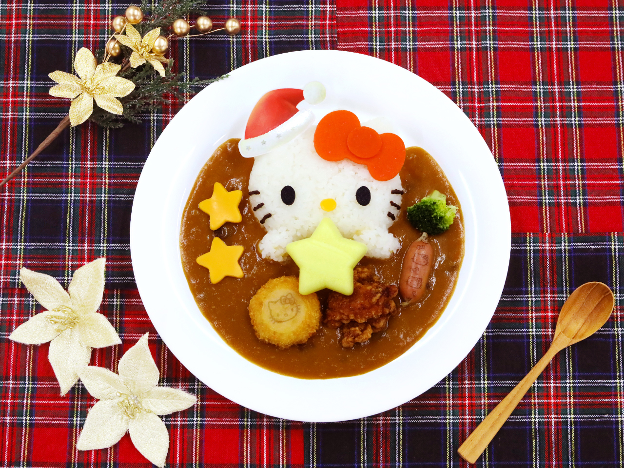 Merry Christmas☆キティのからあげスターカレー 1,400円(税込)