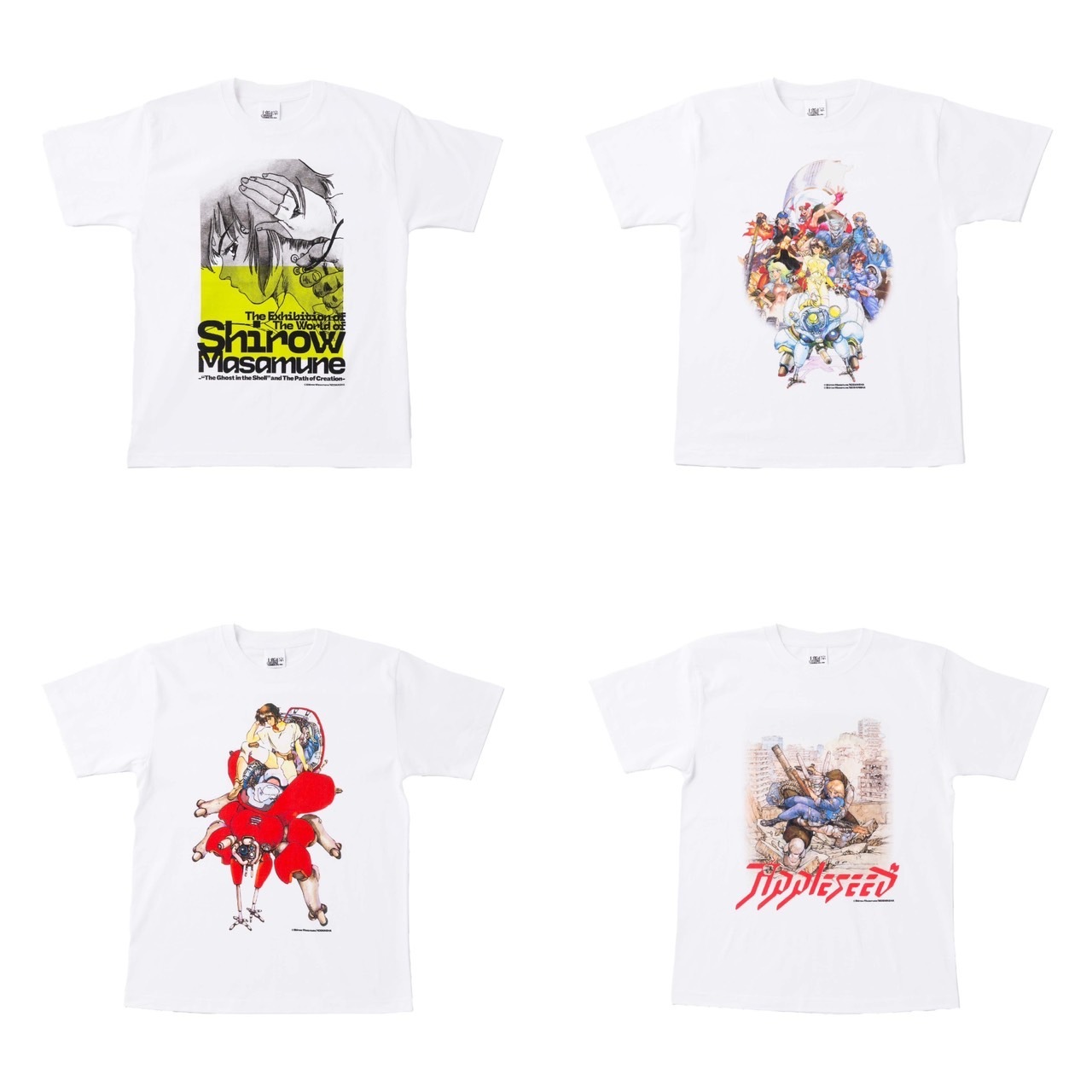 Tシャツ（全11種）　販売予定価格：5,500円（税込） （C）士郎正宗/講談社 （C）士郎正宗/青心社