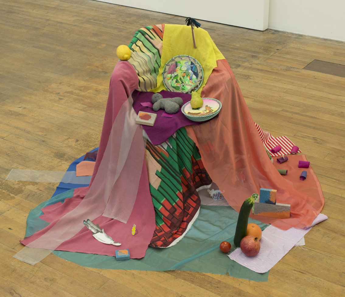 Diorama for paintings 2017 mixed media dimension variable ©Aya Ito