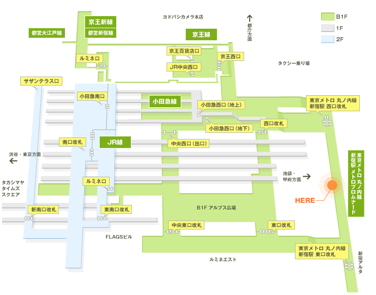 【新宿スーパープレミアム　地図】