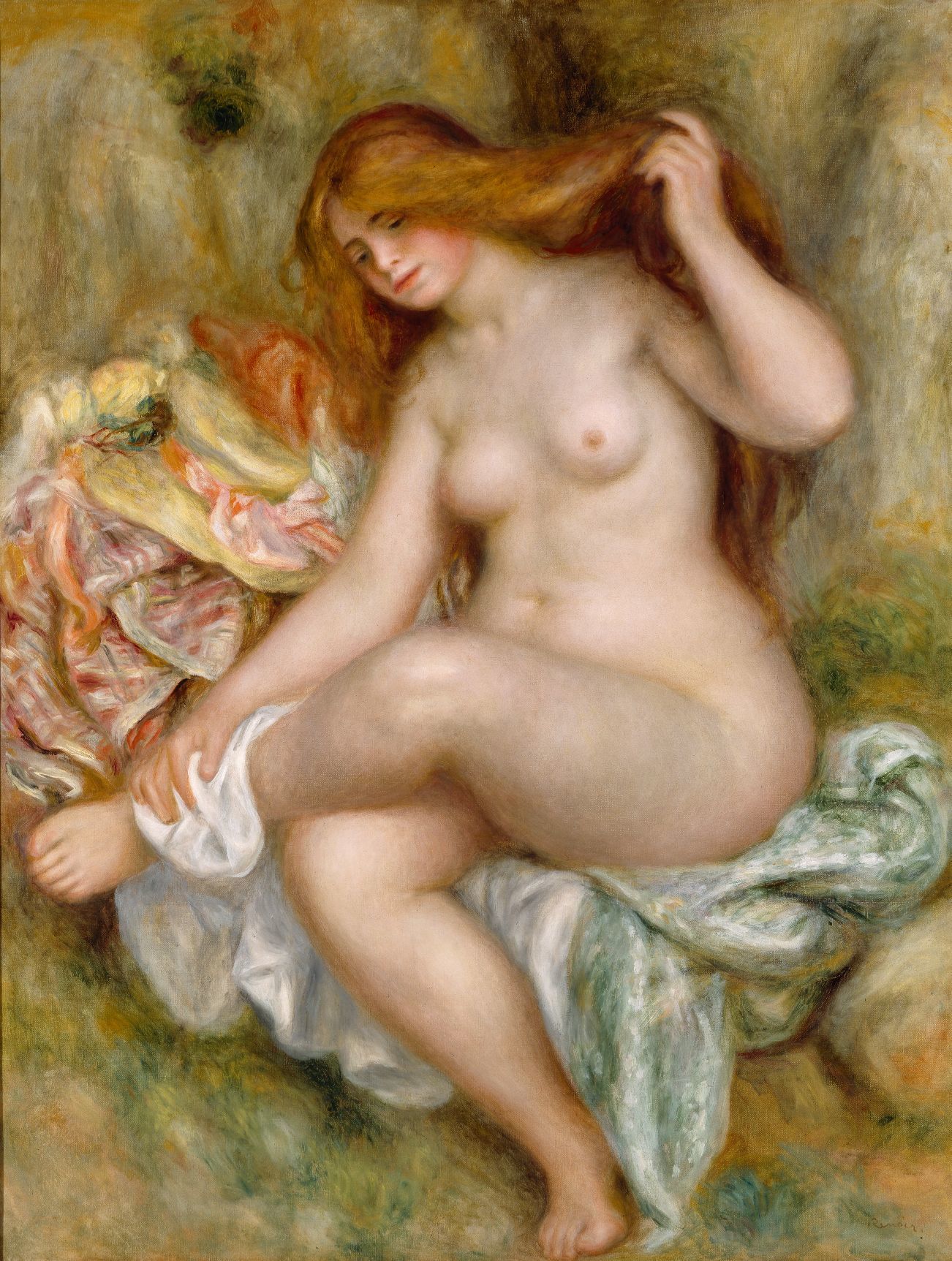 ピエール・オーギュスト・ルノワール《座る浴女》1903 -1906年