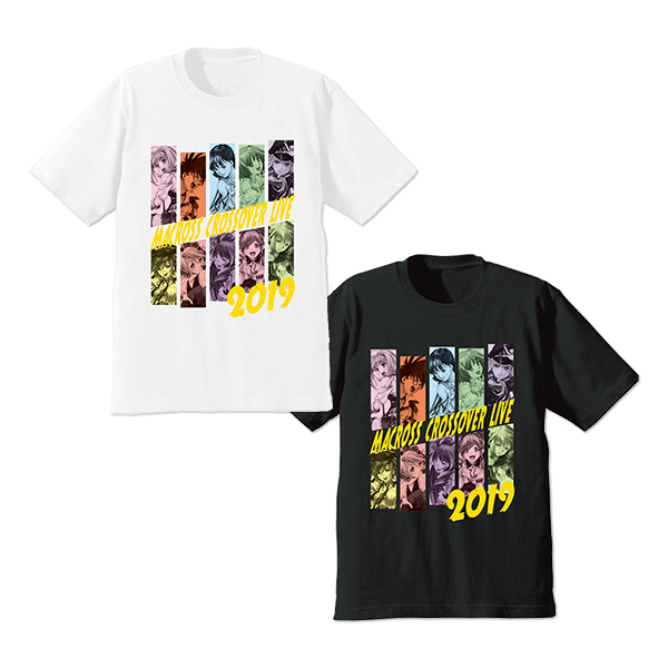 MACROSS CROSSOVER LIVE 2019 グラフィックTシャツ (C)1982,1994,2015 BIGWEST (C)2007 BIGWEST/MACROSS F PROJECT・MBS