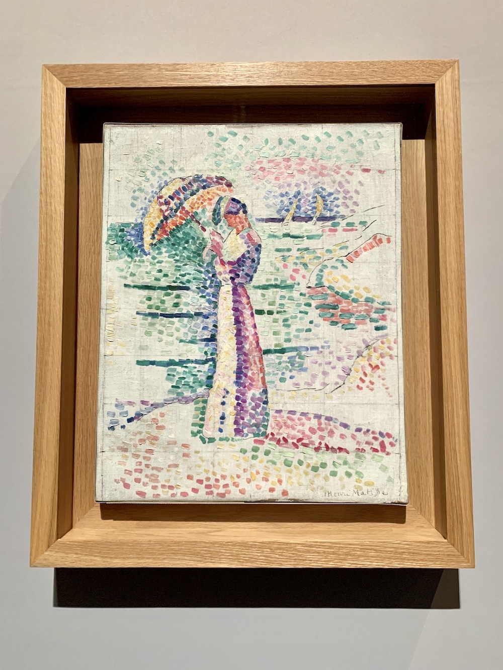 アンリ・マティス《日傘を持つ婦人》1905年 ニース市マティス美術館蔵 (C) Succession H.Matisse