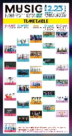 赤い公園、シナリオアートら出演の都市型音楽フェス『MUSIC MONSTERS -2020 winter-』タイムテーブル発表