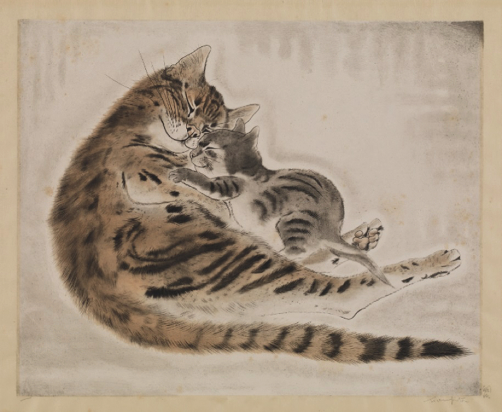 藤田嗣治《猫》（東京藝術大学）(C)Fondation Foujita ADAGP,Paris &JASPAR,Tokyo,2018 E3043