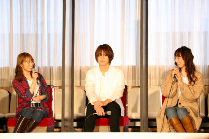 （左から）桜井玲香、浦井健治、咲妃みゆ