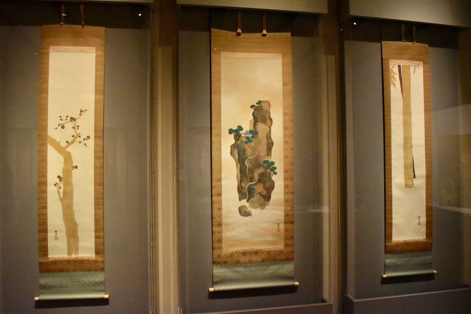 神坂雪佳 《蓬莱山・竹梅図》 20世紀（大正-昭和時代）