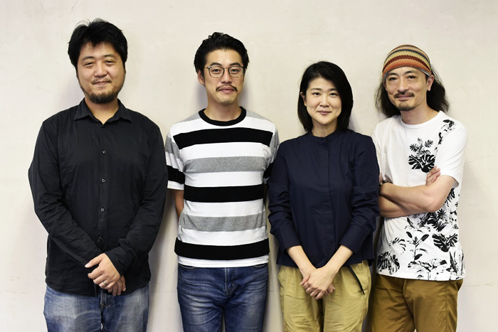 （左から）古川健、西尾友樹、松本紀保、日澤雄介