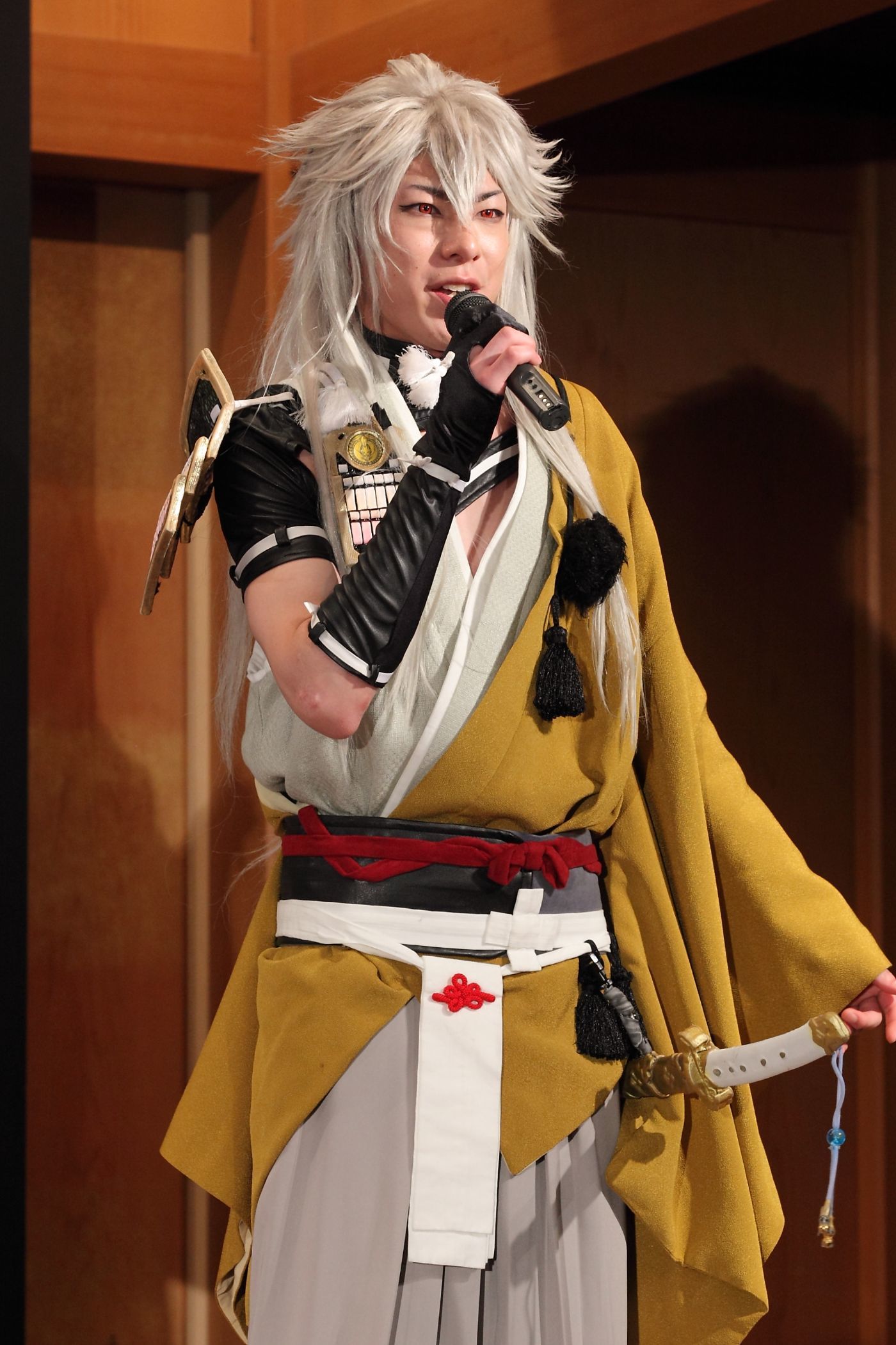 小狐丸役の北園涼 （撮影＝中原義史）