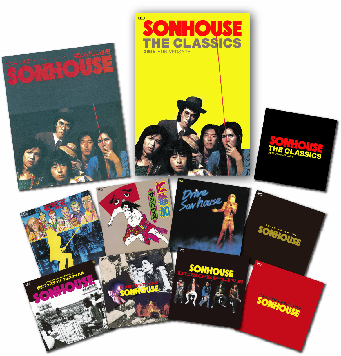 テイチク SONHOUES THE CLASSICS 35th ANNIVERSARY 7CD +1DVD サンハウス　鮎川誠　柴山俊之　めんたいロック