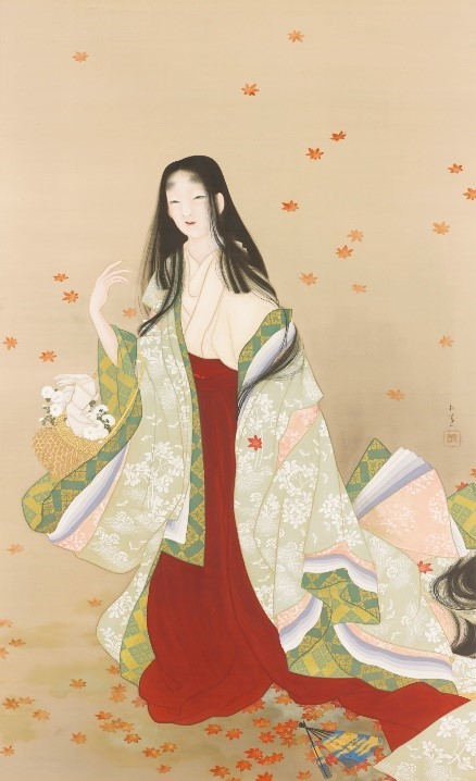 「花がたみ」（1915年　松伯美術館蔵）
