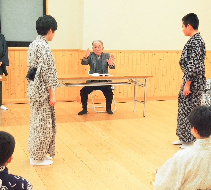 「こども歌舞伎スクール寺子屋」片岡秀太郎講義風景