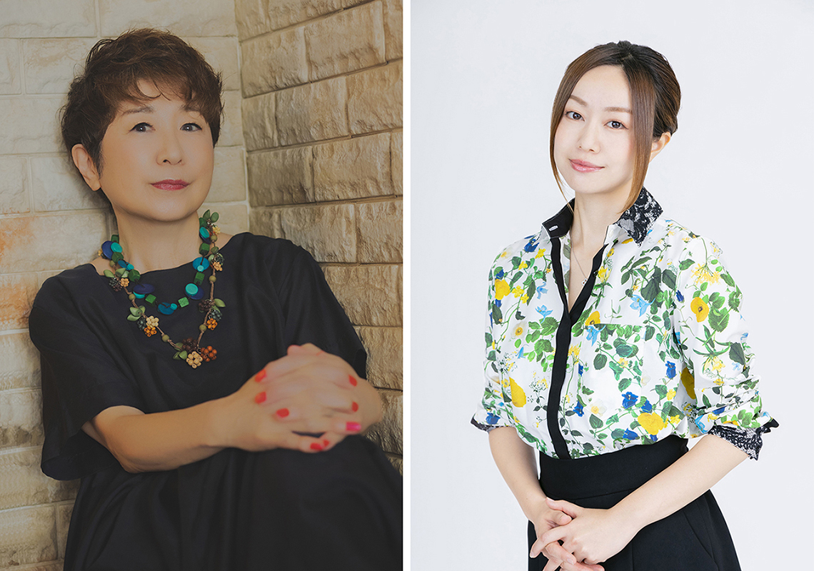 左から田中真弓、田村睦心