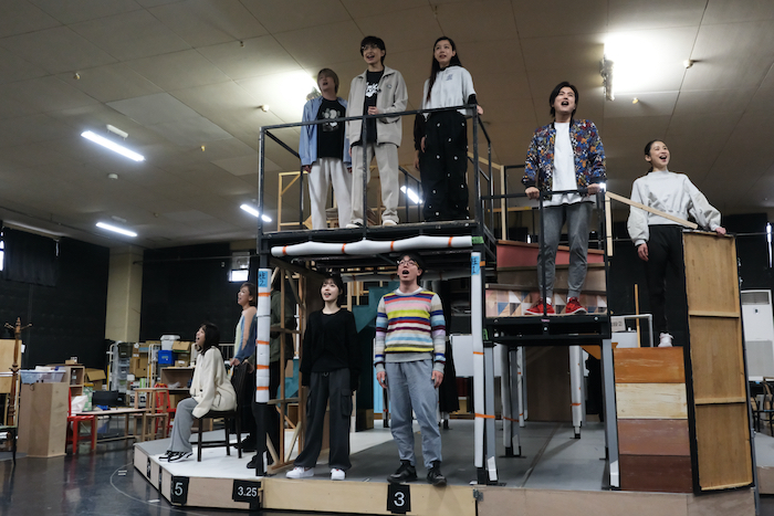 ミュージカル『町田くんの世界』の稽古の様子