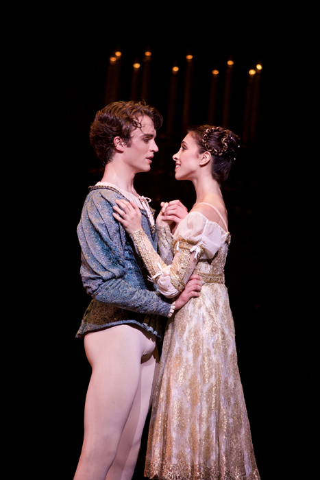 Romeo and Juliet. Matthew Ball as Romeo, Yasmine Naghdi as Juliet. 