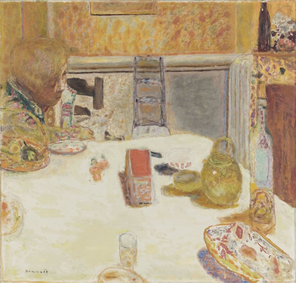 ピエール・ボナール《ル・カネの食堂》1932年　油彩、カンヴァス　96×100.7cm　オルセー美術館（ル・カネ、ボナール美術館寄託）