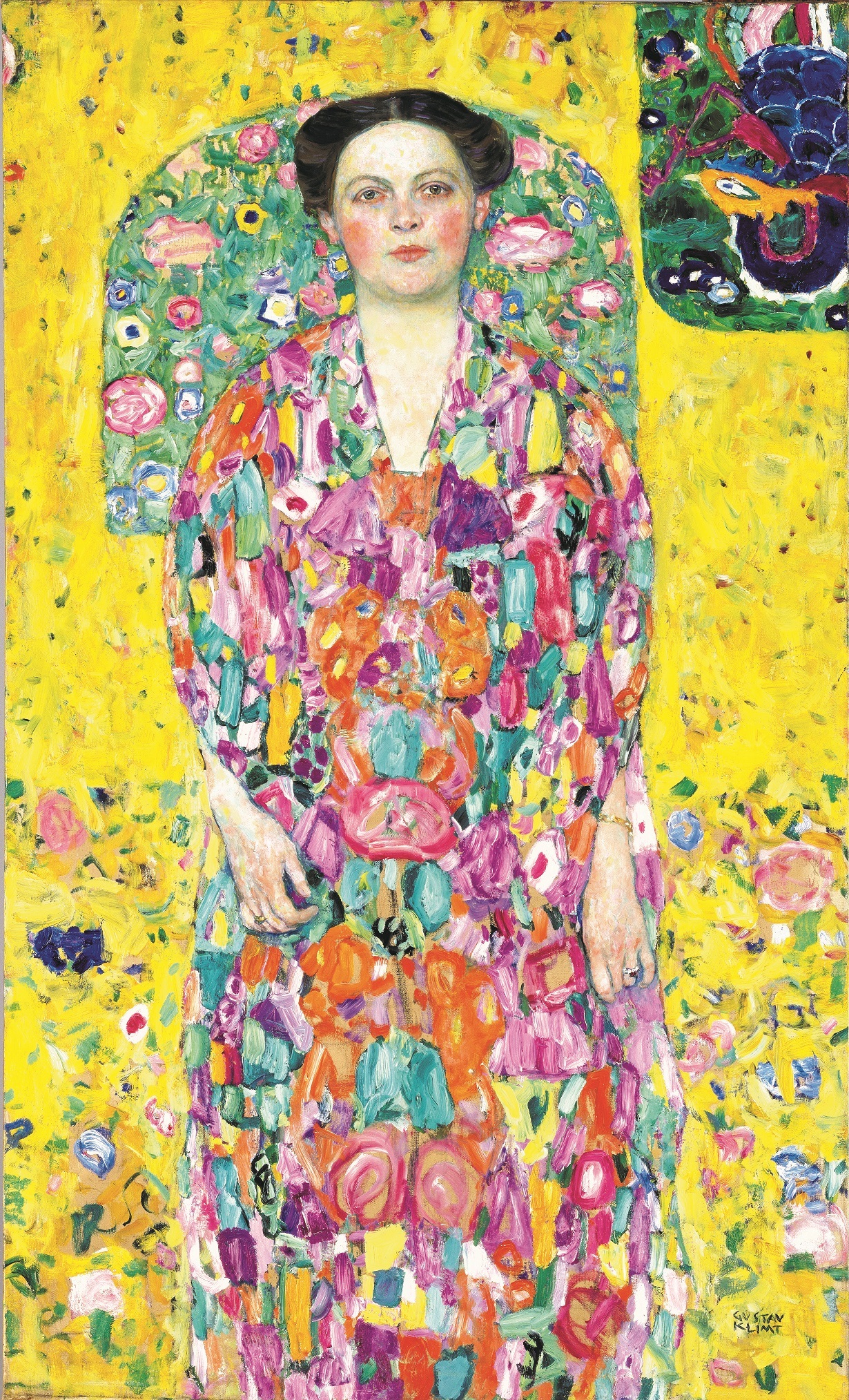 グスタフ・クリムト《オイゲニア・プリマフェージの肖像》 1913/1914年　油彩、カンヴァス　140 x 85 cm　豊田市美術館