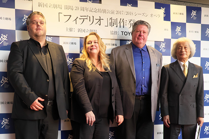 左からダニエル・ウェーバー、カタリーナ・ワーグナー、ステファン・グールド、飯守泰次郎 (c) Naoko Nagasawa