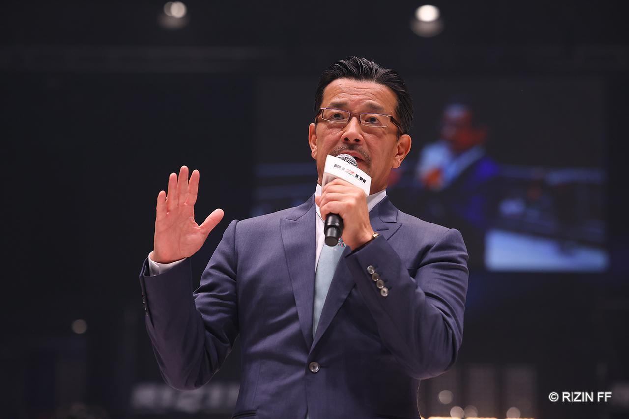 初の北海道上陸への思いを語る、RIZINの榊原信行CEO