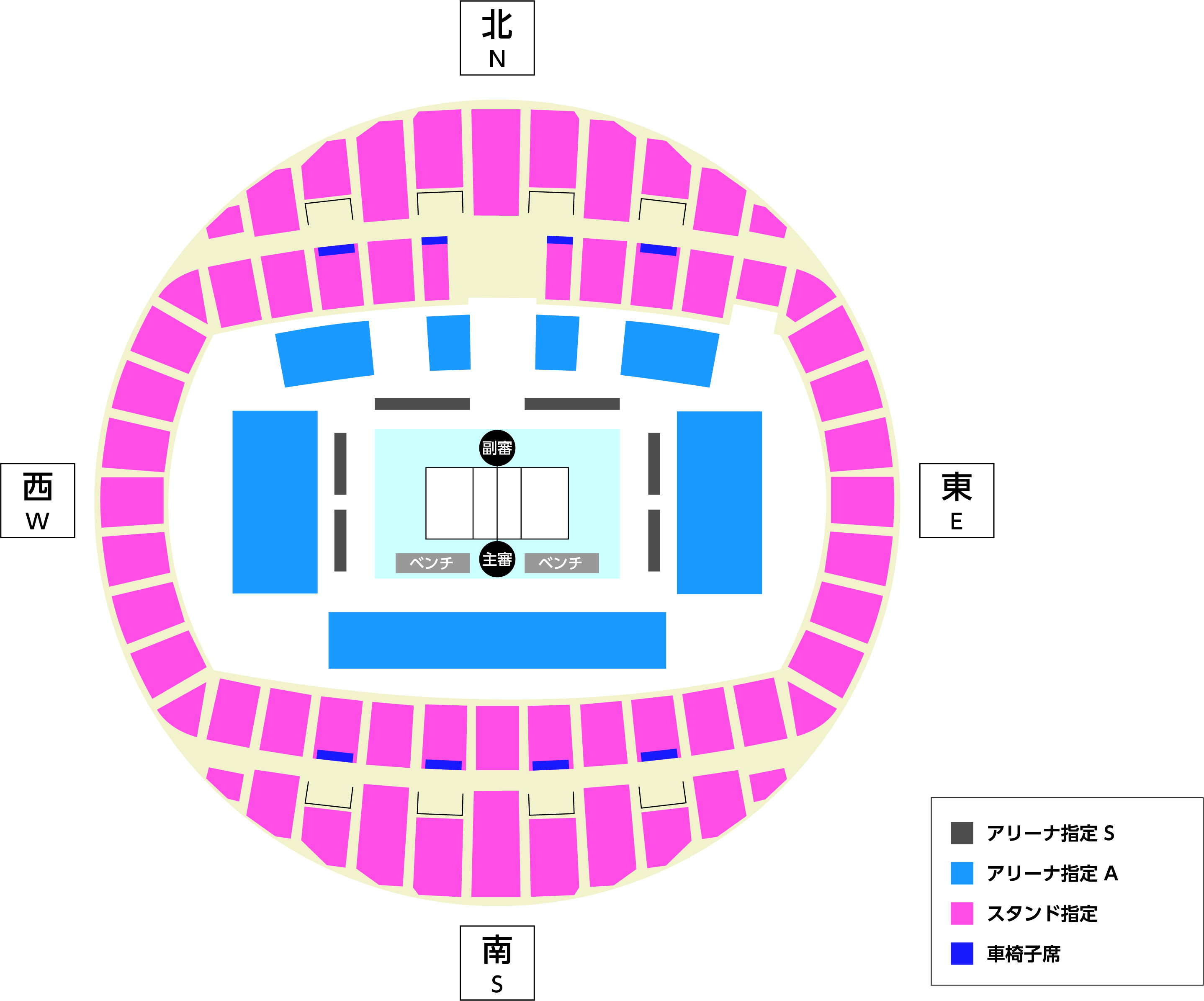 丸善インテックアリーナ大阪の座席図（7/5、7）
