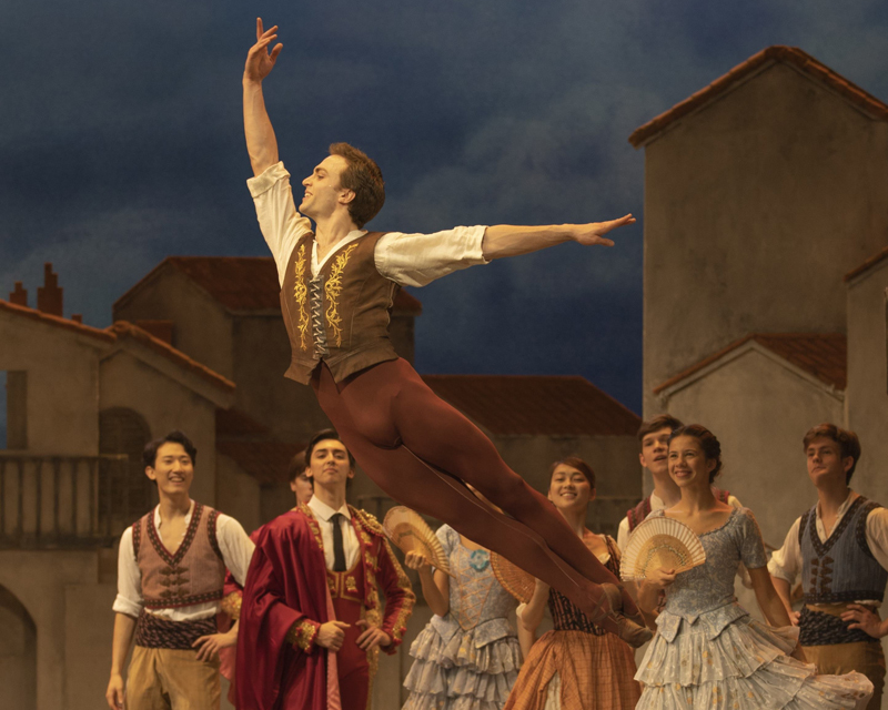 Matthew Ball as Basilio in Don Quixote  ©2019 ROH. Photographed by Andrej Uspenski