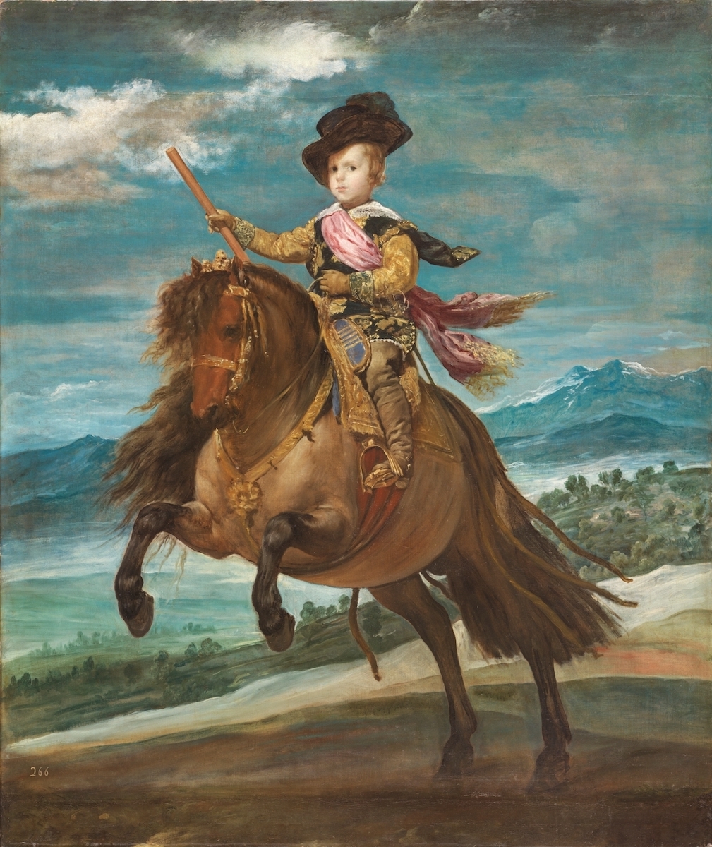 ディエゴ・ベラスケス《王太子バルタサール・カルロス騎馬像》1635年頃 マドリード、プラド美術館蔵 © Museo Nacional del Prado